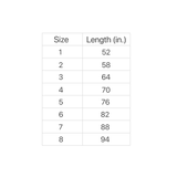 Single Wrap Belt - Black Stripe - 1.5" Width